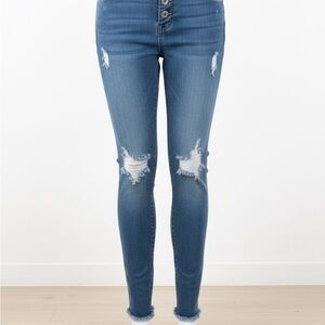 Classic Blue Distressed Skinny Jeans Used in good condition